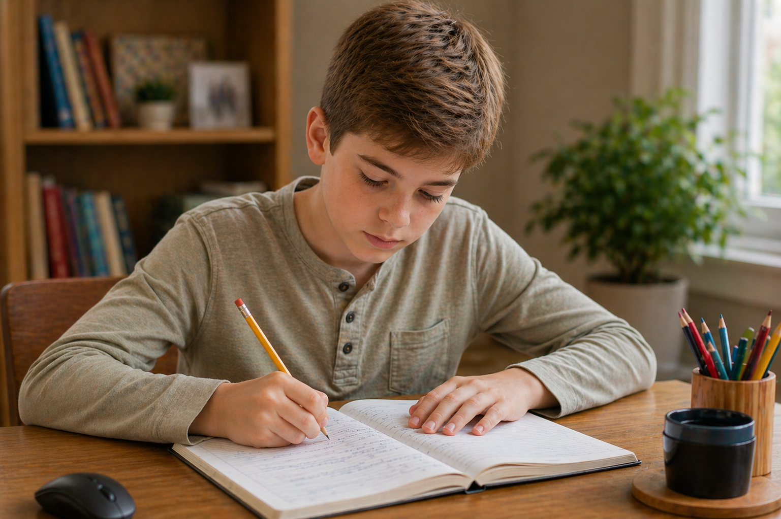 AI-generated student writing during tuition