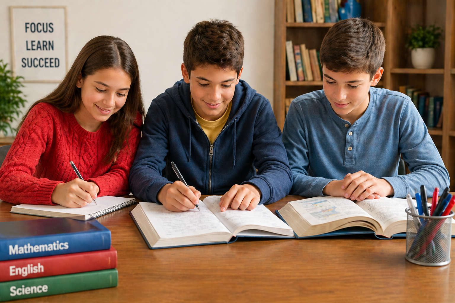 AI-generated pupil reading during tuition